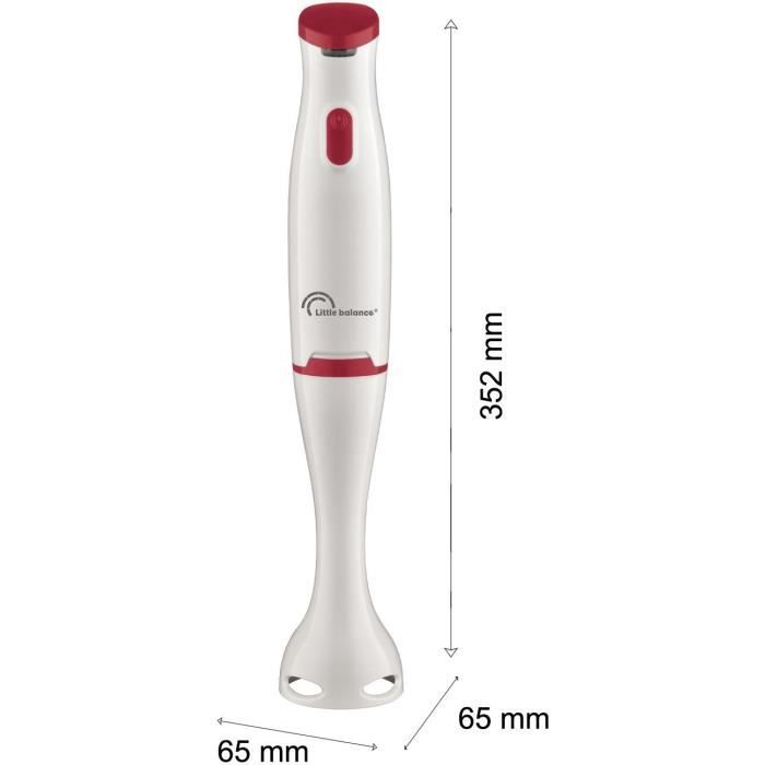 LITTLE BALANCE 8703 Easy Soupe hand blender - soups, smoothies, sauces, compotes - Anti-splash