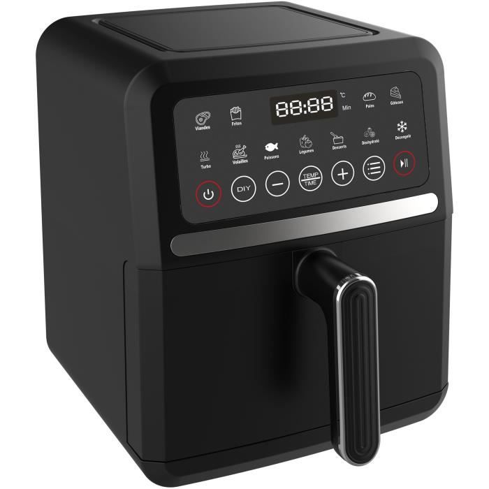 Diet fryer - LITTLE BALANCE - 8725 - Crousty light - 5 L - 1500 W - 12 programs - Black