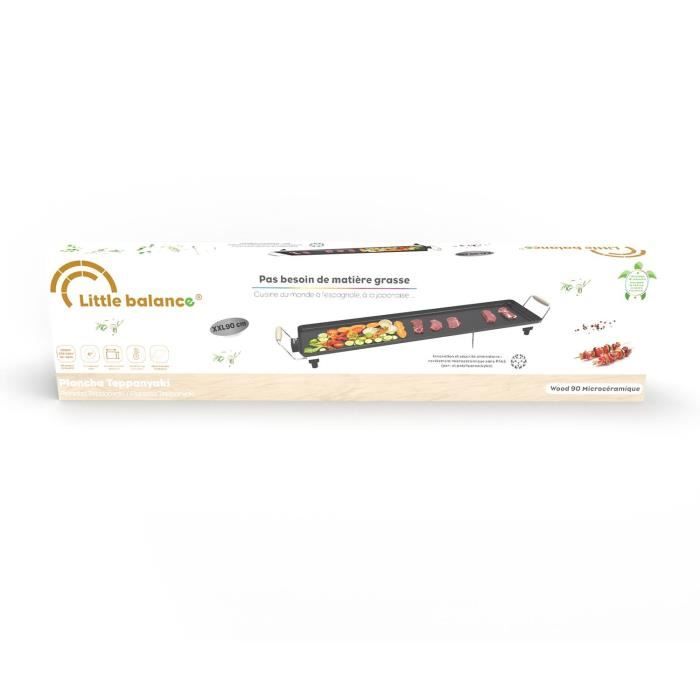 Plancha - LITTLE BALANCE - 8742 - Wood 90 - Wooden handles - 2000 W - 90 cm