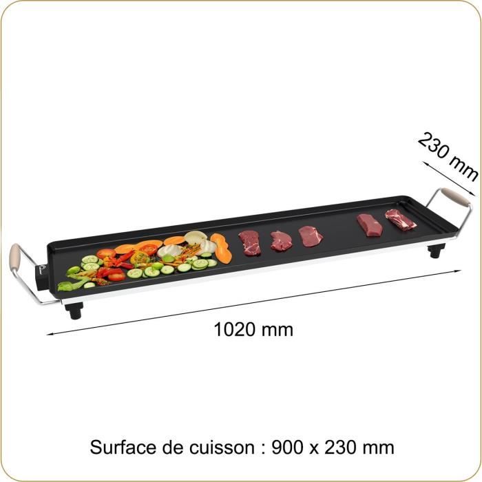 Plancha - LITTLE BALANCE - 8742 - Wood 90 - Wooden handles - 2000 W - 90 cm