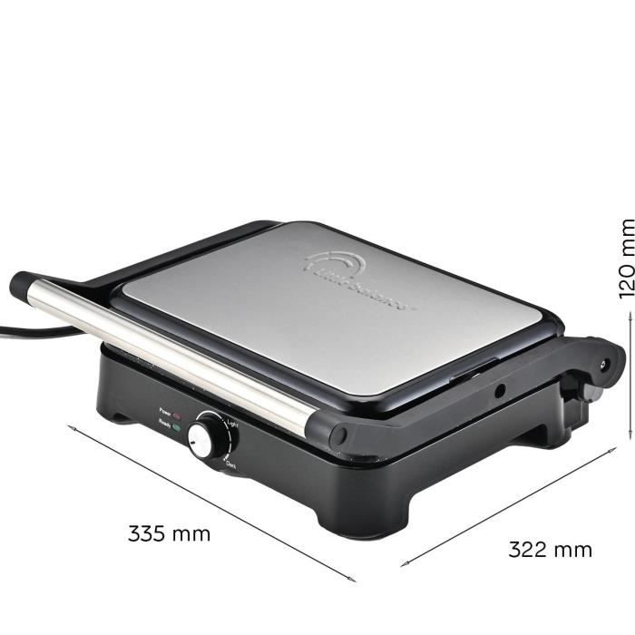 Meat grill - LITTLE BALANCE - 8744 - Speed grill - 2000 W - 2 positions - Black