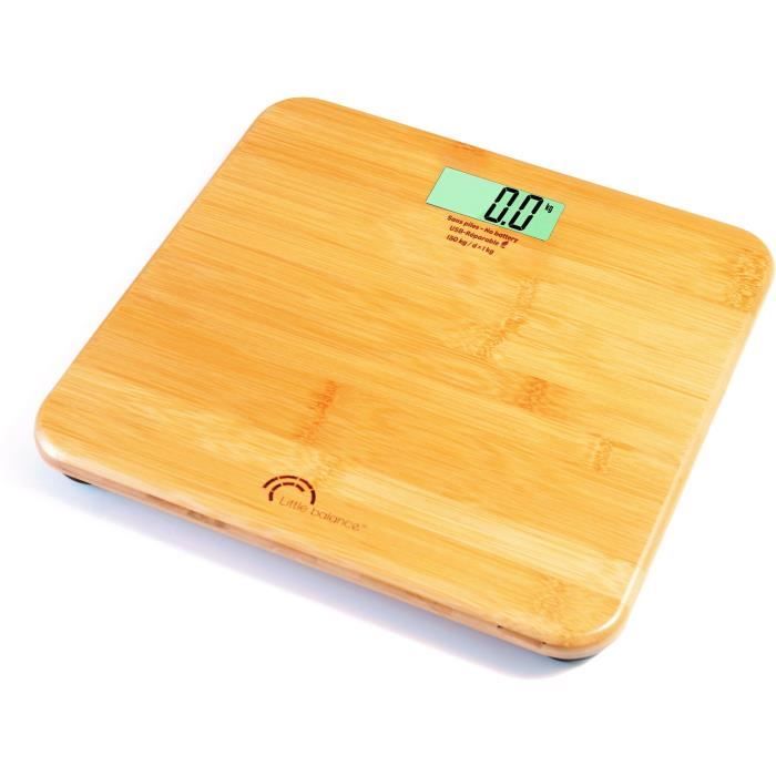 Bathroom scale - LITTLE BALANCE - 8745 - USB-repairable - 150 kg / 100 g - My bamboo