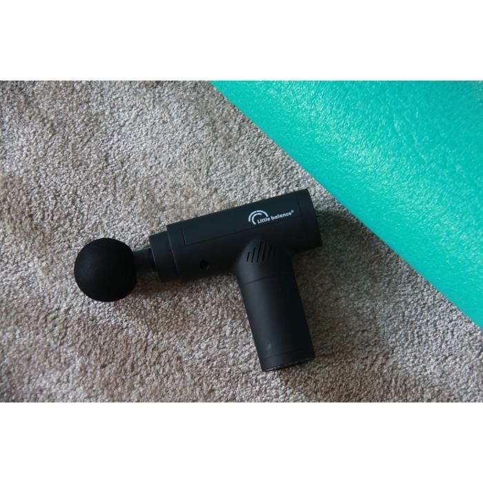 Massage gun - LITTLE BALANCE - Sport Relax - 6 speeds - 4 heads - Black