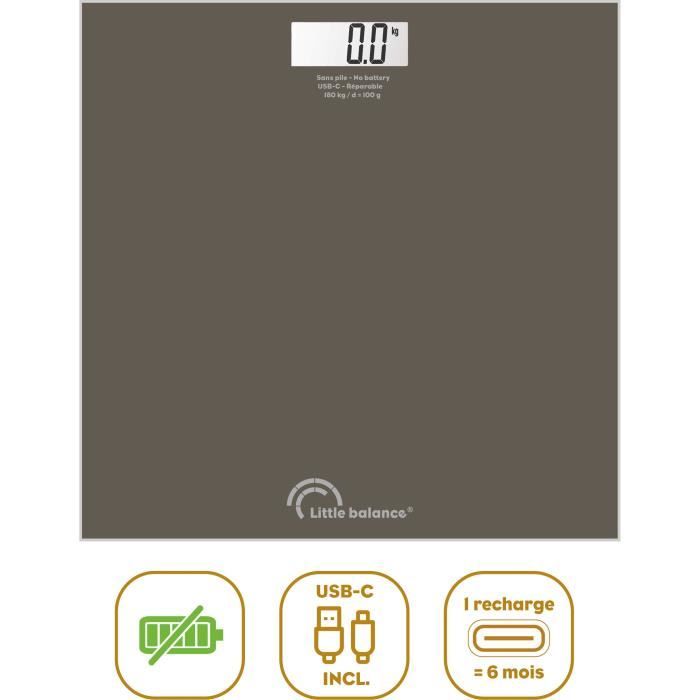 Bathroom scale - LITTLE BALANCE - SB3 - USB-C - Tonka
