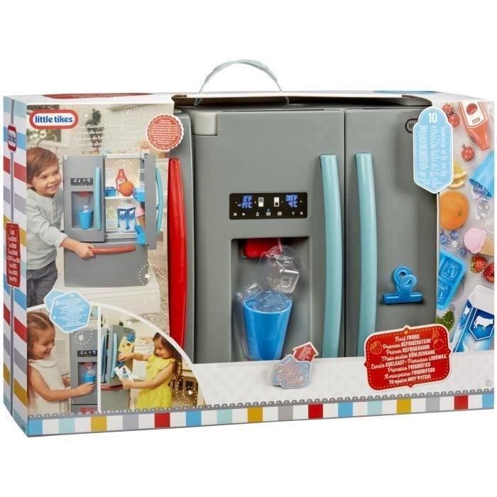 Little Tikes - My 1st Fridge - Pretend Play - Realistic Ice Cube Dispenser - Realistic Lights and Sounds - Food and Beverage