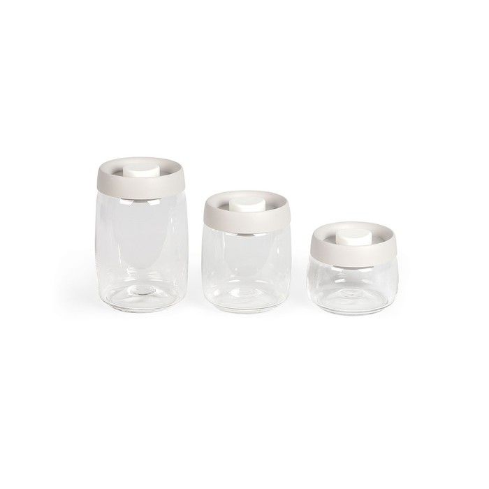 Set of 3 vacuum jars - Livoo - MEN401 -