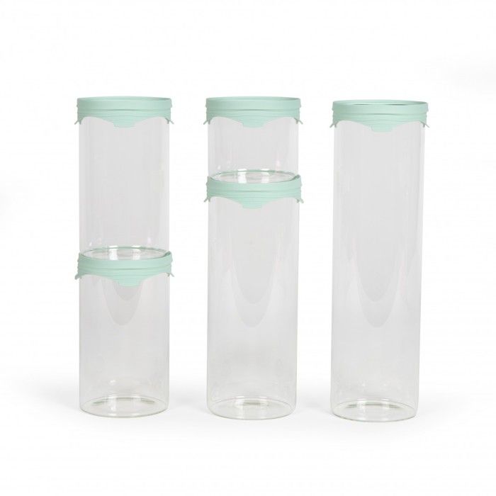 Set of 5 storage jars - Livoo - MEN399 -