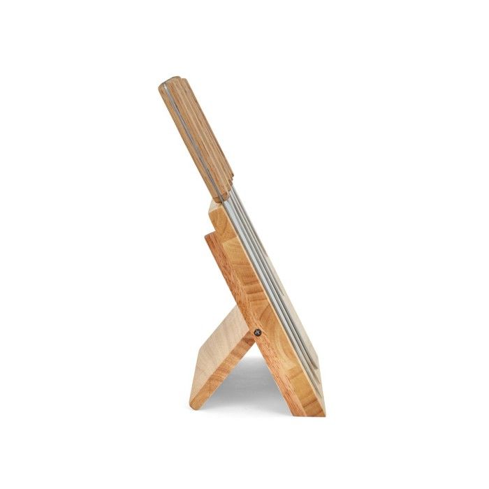 Set of 5 knives - LIVOO - MEC136 - 20 to 32.5 cm - Stainless steel blade - Magnetic support