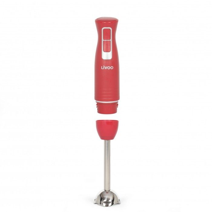 Livoo DOP245R Hand Blender with Bowl - Chili Red