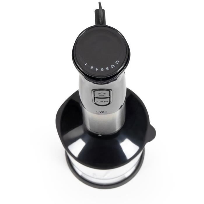 Hand blender set - LIVOO - DOP246 - 800 W - 12 speeds - Black