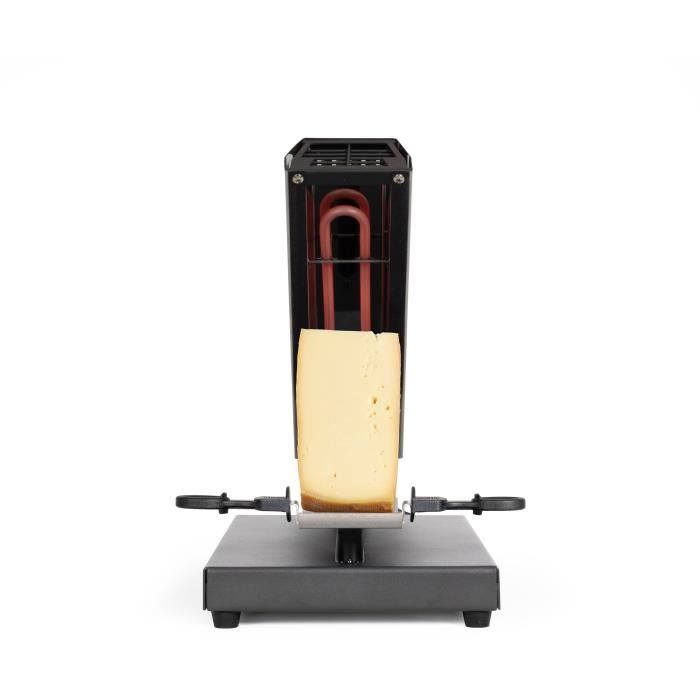 Traditional raclette machine - LIVOO - DOC314 - 600W - 6 to 8 people - Removable, sliding cheese holder, 360° - 2 spatulas