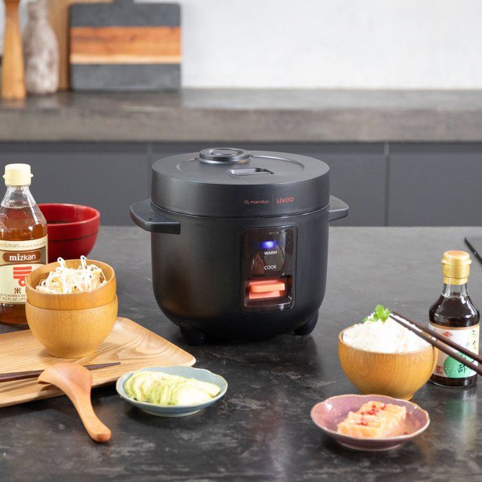 Rice Cooker  - LIVOO x Marmiton - DOC298 - 1.2 L - 400 W - Keep-warm function - Removable inner pot - Nonstick