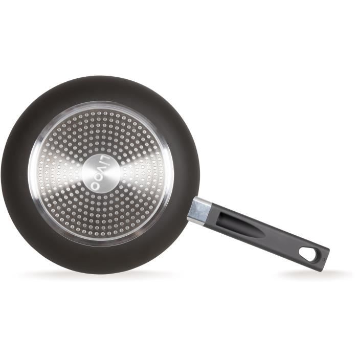 26 cm sauté pan - LIVOO - MEP153N - Non-stick, PFOA and PFOS free - Silicone handle - Suitable for all heat sources including induction