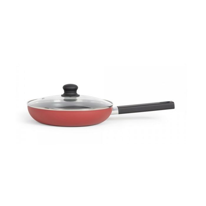 26 cm sauté pan - LIVOO - MEP153R - Non-stick, PFOA and PFOS free - Silicone handle - Suitable for all heat sources including induction