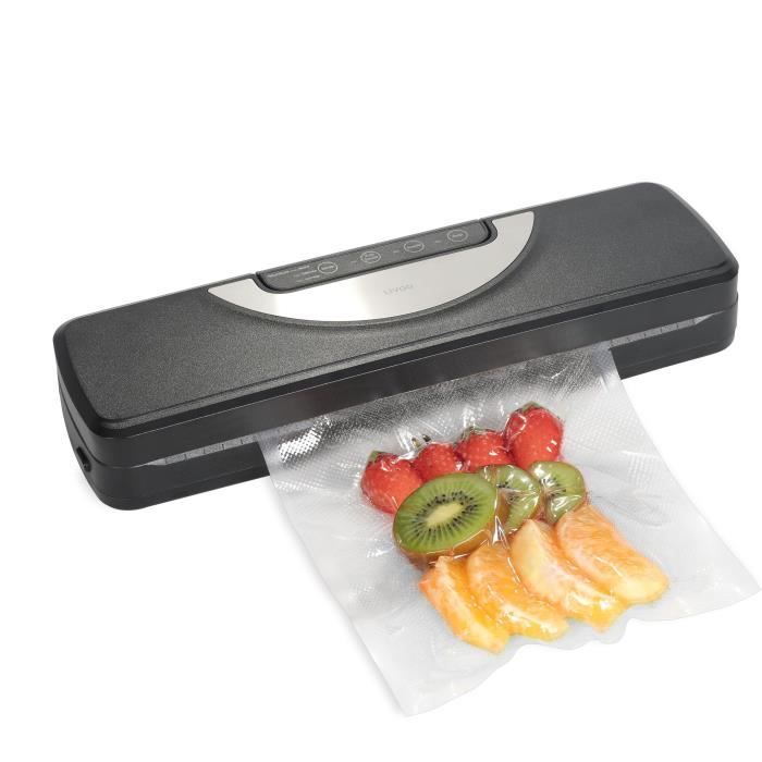 Vacuum Sealer - LIVOO - DOM504 - 110W - 2 functions - 3 modes depending on the food - Film roll included - Integrated cutter