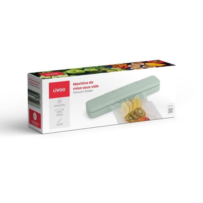 Vacuum Sealer - LIVOO - DOM503V - 80W - 2 functions - Film roll included - Cutting blade