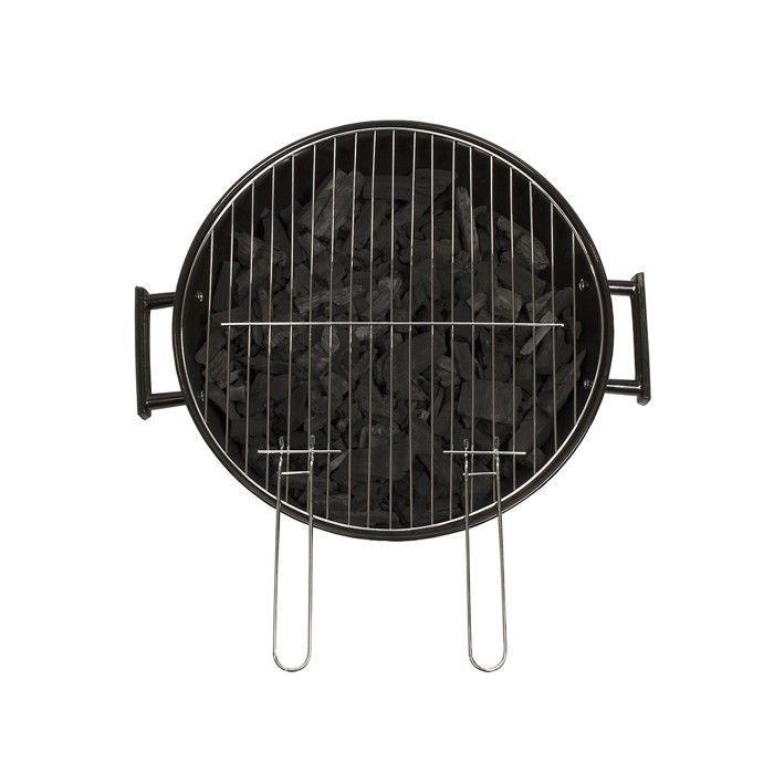 Charcoal barbecue - LIVOO - DOC172K - ø41 cm - Chrome-plated steel grill - Height 69.5 cm - Handles - 2 toothed wheels