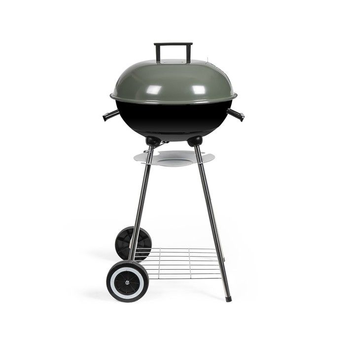 Charcoal barbecue - LIVOO - DOC172K - ø41 cm - Chrome-plated steel grill - Height 69.5 cm - Handles - 2 toothed wheels