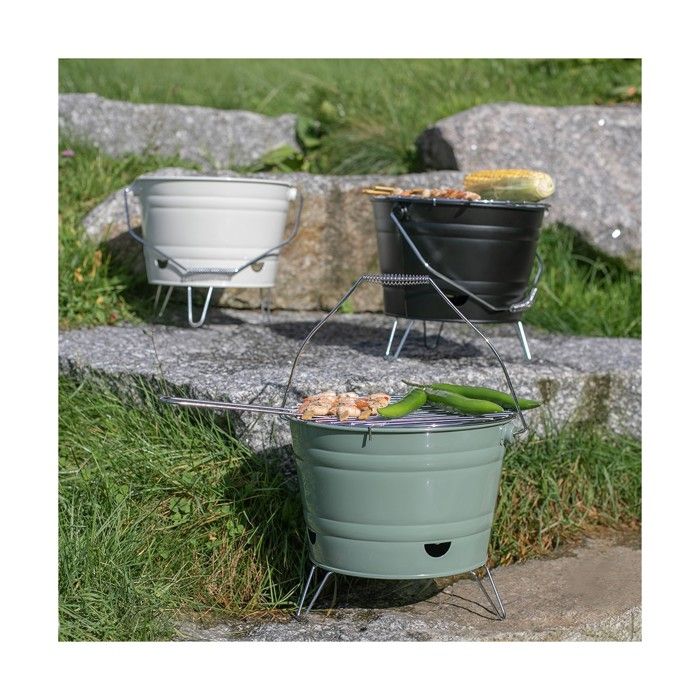 Portable charcoal barbecue - Livoo - DOC327V - Green - Lightweight - Foldable - Easy to clean