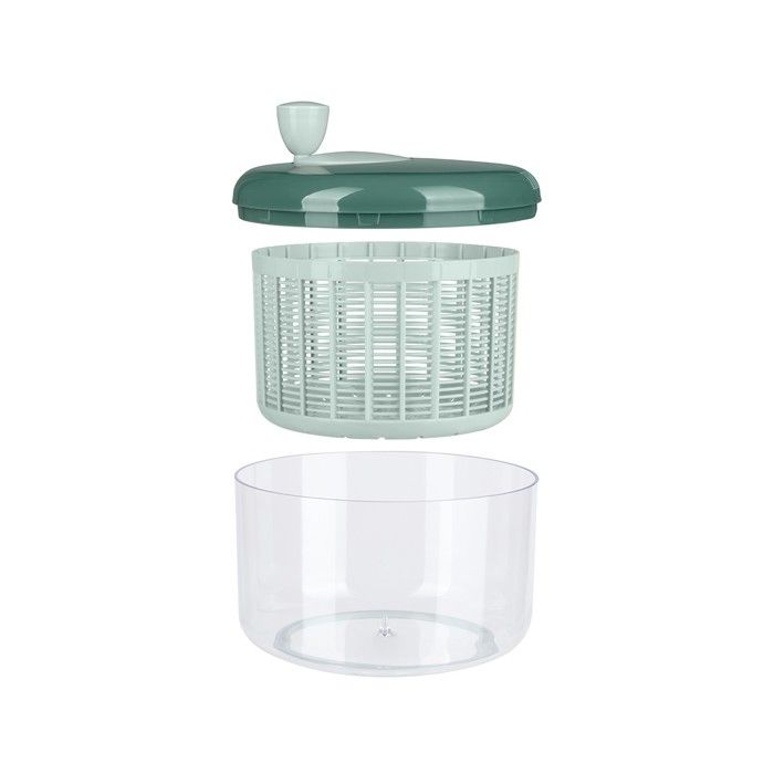 Salad spinner - LIVOO - MEN433 - 3.5 L - Manual spin - Lid with drainer - Dishwasher safe