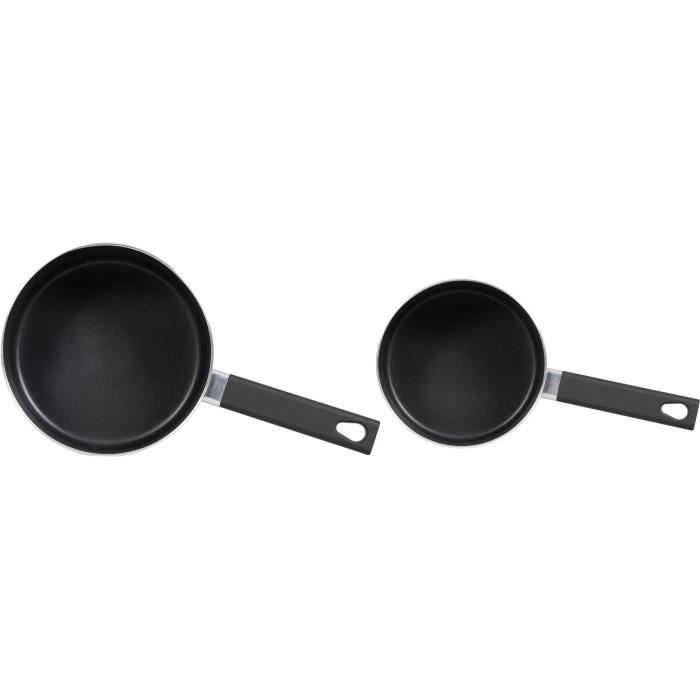 Set of 2 saucepans - LIVOO - MEP154R - Non-stick without PFOA or PFOS - Silicone handle - All hobs including induction
