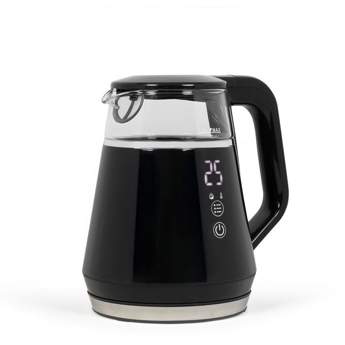 Digital Kettle - LIVOO - DOD212N - 1100 W - 1 L - 360° Rotating Base - Black
