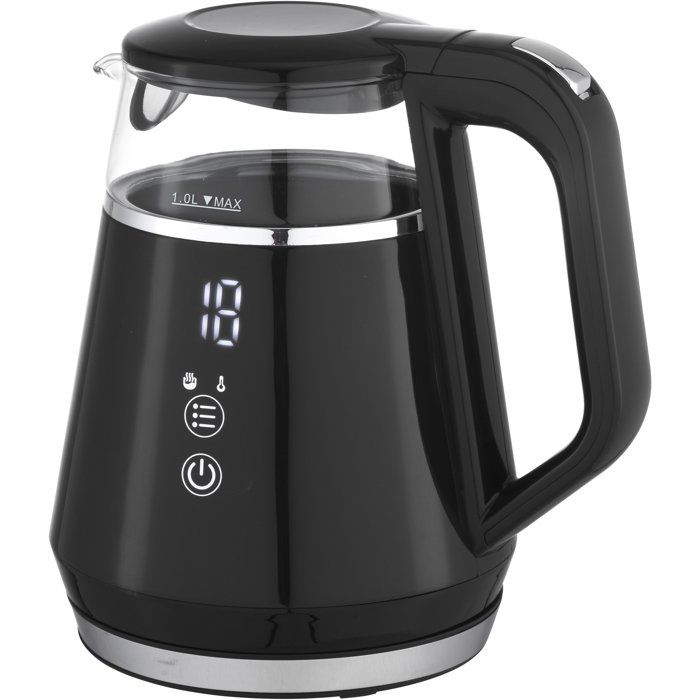 Digital Kettle - LIVOO - DOD212N - 1100 W - 1 L - 360° Rotating Base - Black