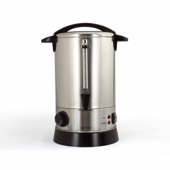 LIVOO DOM397 Coffee percolator - Adjustable thermostat from 30 to 110 ° C - Capacity 6.8L