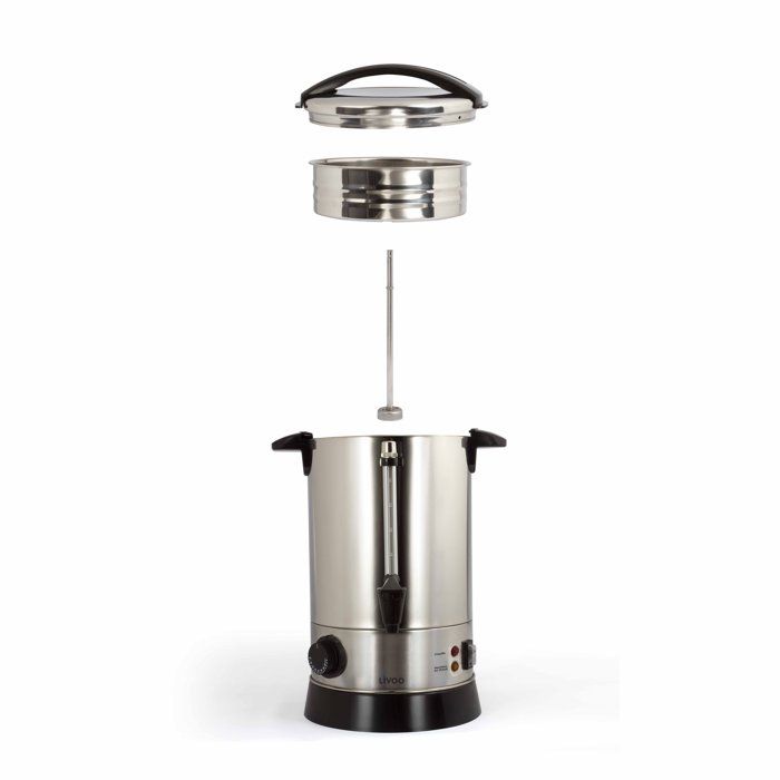 LIVOO DOM397 Coffee percolator - Adjustable thermostat from 30 to 110 ° C - Capacity 6.8L