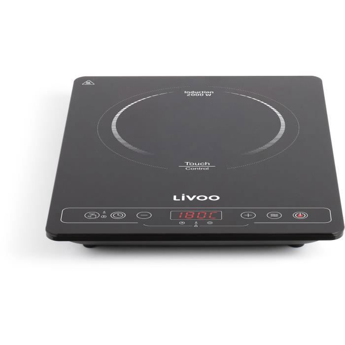 Livoo Doc235 Simple induction plate - 22cm - from 60 ° to 240 ° - Black