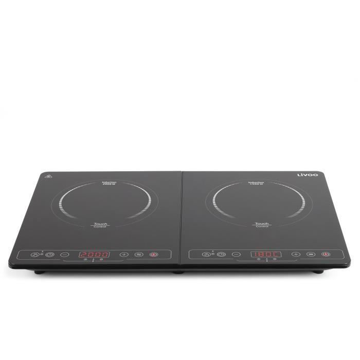 LIVOO DOC236 Double induction hob - 22cm - from 60 ° to 240 ° - Black