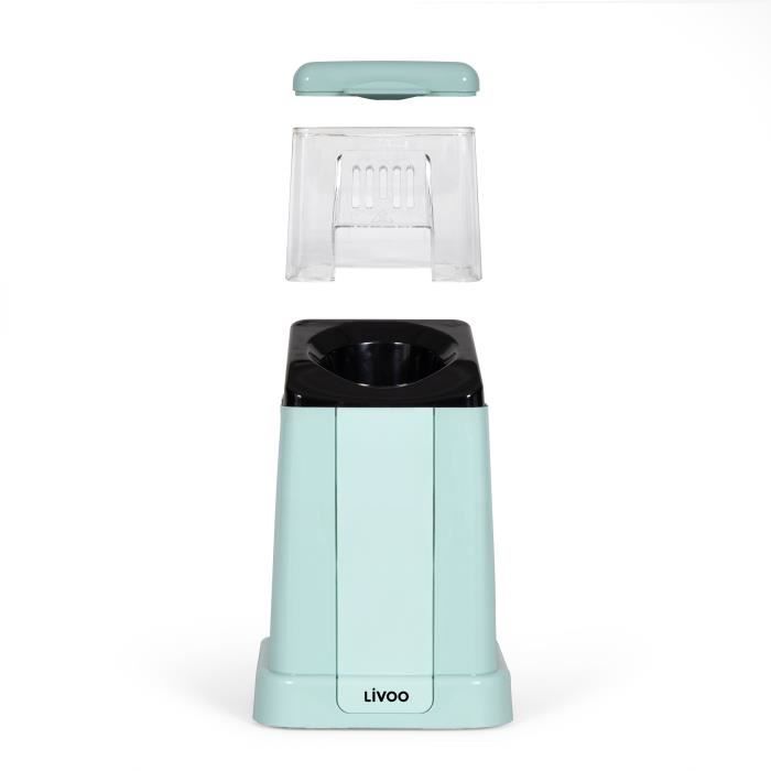 Popcorn machine - LIVOO - DOM497 - 1200W - Up to 100 g of grains - Blue