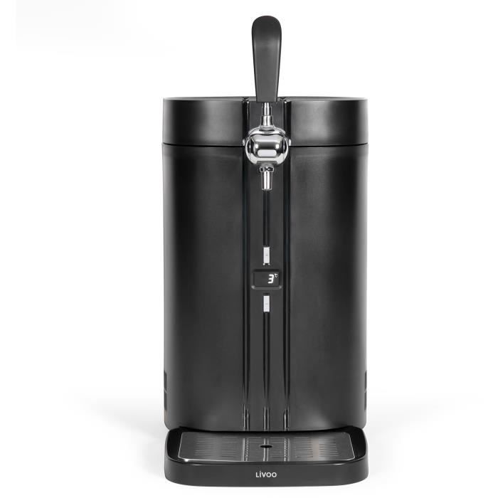 Beer tap - LIVOO - DOM511 - 60W - For 5L self-pressurized barrels - 30-day storage - 3 to 12°C - Removable drip tray