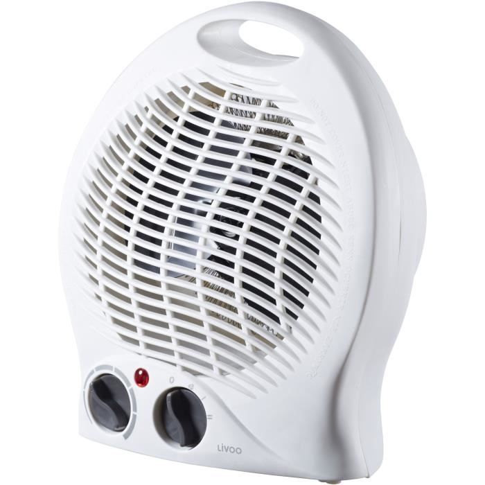 Fan Heater - LIVOO - DOM515 - 900-2000W - 20 m² - 3 modes - Adjustable thermostat - Overheating protection