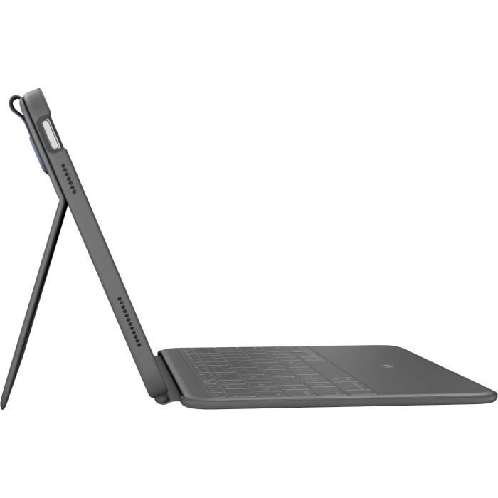 Ultra-protective Keyboard Case - LOGITECH - Rugged Folio - For iPad (7th, 8th, 9th and 10th generations) - Oxford color