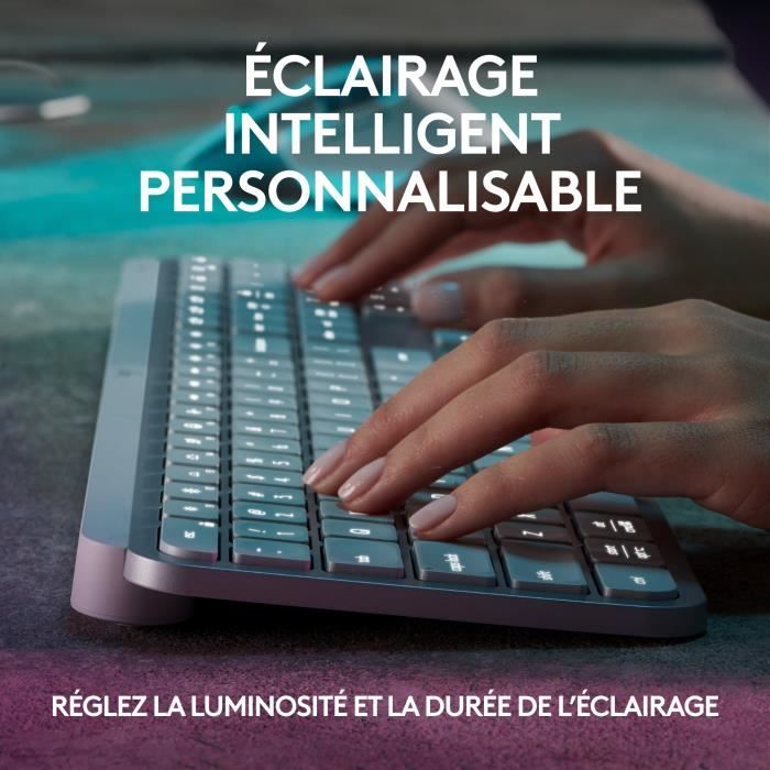 Keyboard - Wireless - Logitech - MX Keys S - Backlit - AZERTY - White