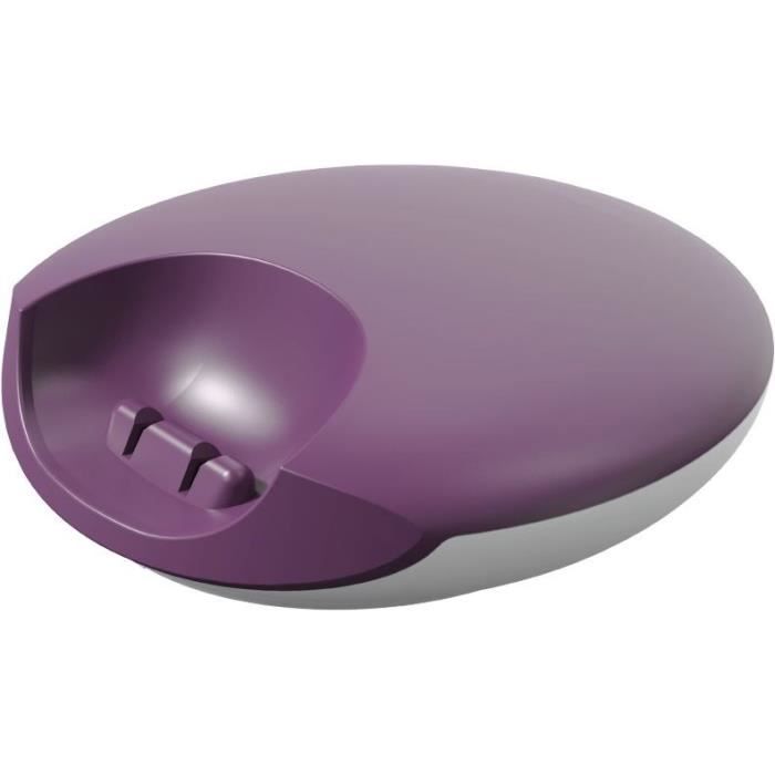 Cordless landline telephone - LOGICOM - DECT ILOA 150 SOLO - Aubergine - Without answering machine