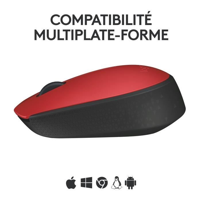 LOGITECH Wireless Mouse M171 Red