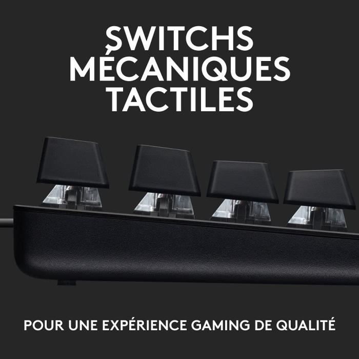 Logitech G - Mechanical gaming keyboard G413 is large - black aluminum