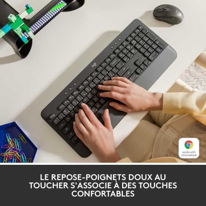 Logitech - Wireless keyboard - Entremonomic Entremoire with T -heads -Signature K650 - Graphite