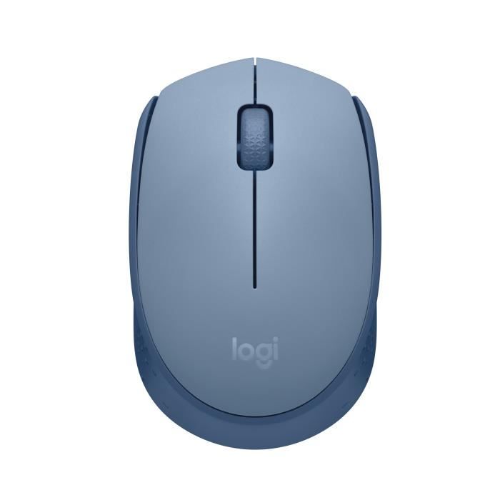 Logitech M171 Wireless mouse 2.4 GHz with mini -USB mini -receiver, optical monitoring, ambidextrous - blue gray