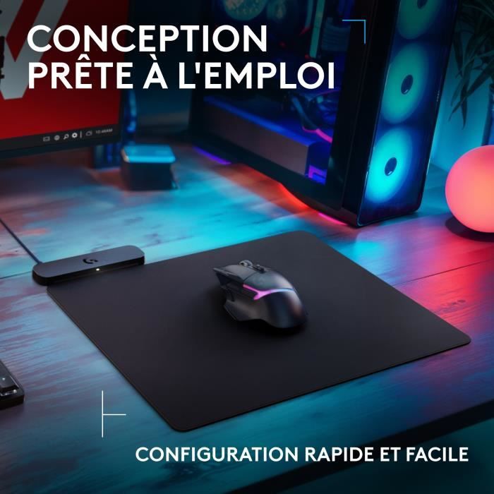 Mouse Pad - Wireless Charging System - Logitech G - Powerplay 2 - Black