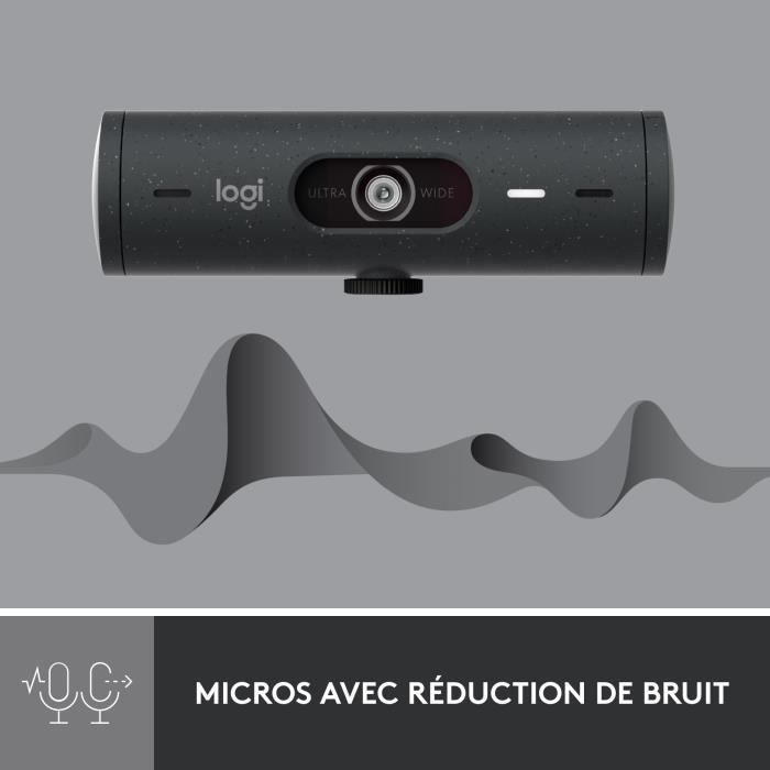 Logitech - Brio 500 HD webcam with Auto Expo - Graphite
