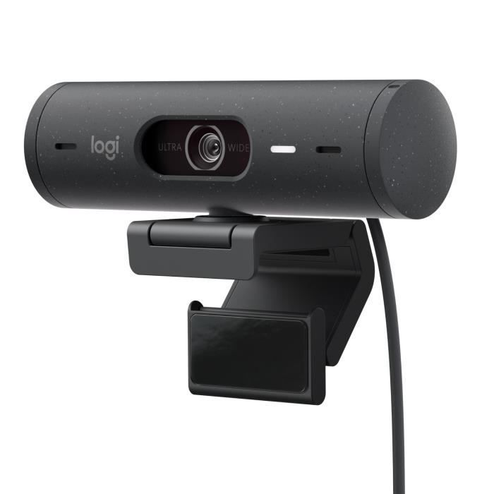 Logitech - Brio 500 HD webcam with Auto Expo - Graphite