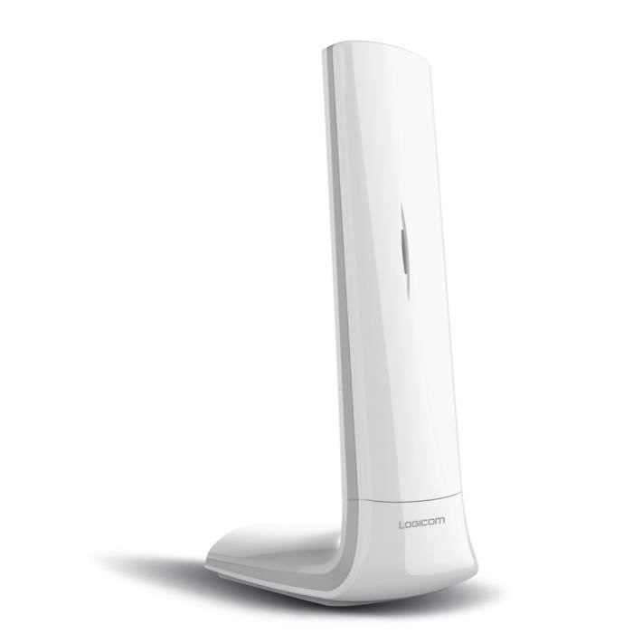 Logicom Luxia 150 Solo Cordless Telephone Answering Machine White Gray