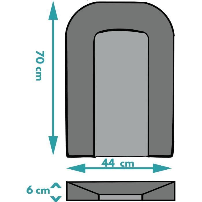 Changing mat - LOOPING - BCLPC - Foam plate - White