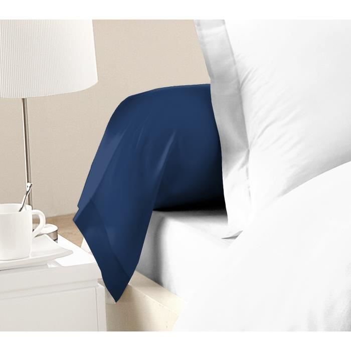 Lovely Home Lot of 2 bans - 85 x 185 cm - 100% cotton - Blue