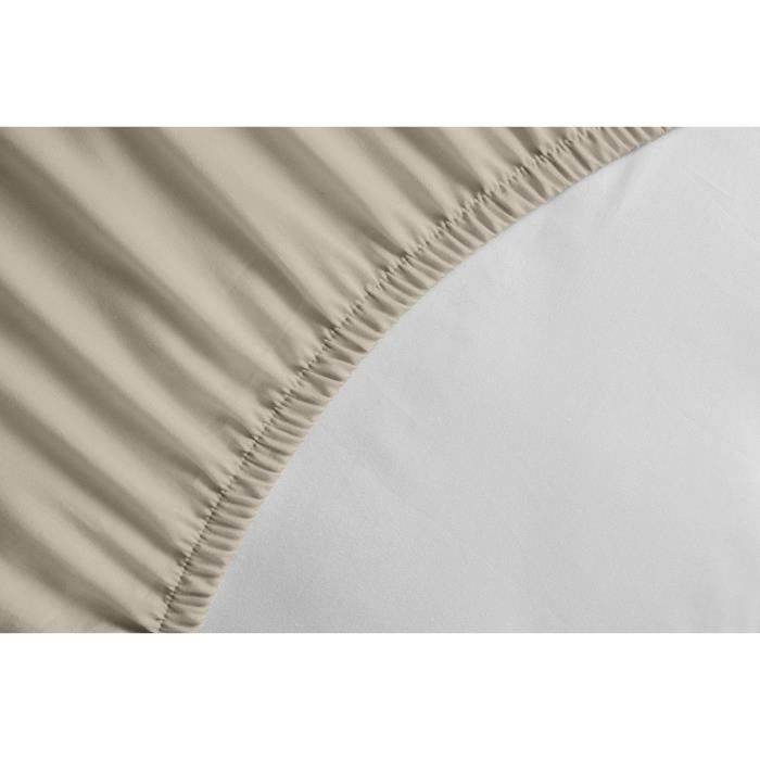 Fitted sheet - 100% cotton - 90 x 190 + Hat 25 cm - LOVELY HOME