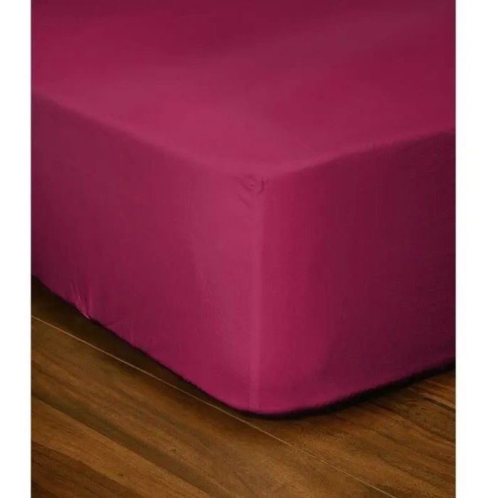 Fitted sheet - LOVELY HOME - LH71607 - 180x200+35 cm - Fuchsia