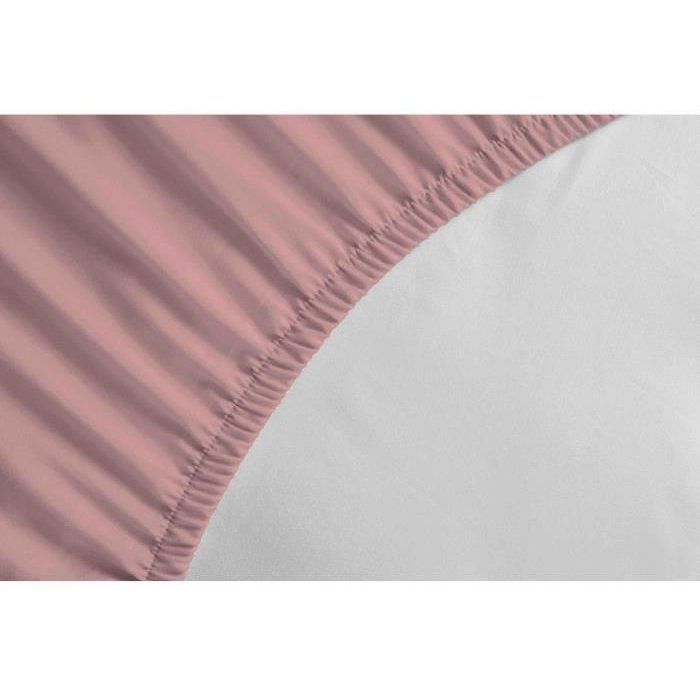 Fitted sheet - LOVELY HOME - LH71623 - 180x200+35 cm - Pink